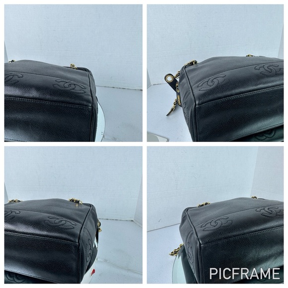 CHANEL TRIPLE COCO Caviar Leather Bucket Bag - Picture 6 of 14